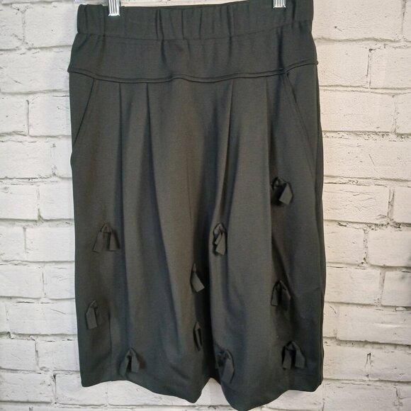 BITTE KAI RAND SKIRT, BLACK WITH BOW ACCENTS, PULL ON, SIZE MEDIUM?,WOMENS - Picture 8 of 8